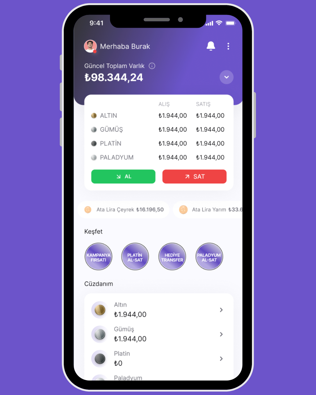 Portföy Takip Ekranı